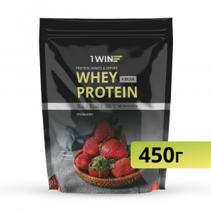 Протеин Whey Protein / Белковый коктейль для похудения, без сахара,(клубника) 450гр. Протеин Whey Protein / Белковый коктейль для похудения, без сахара,(клубника) 450гр.
