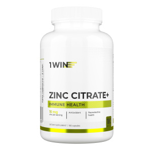 1WIN / Цинк цитрат, 180 капсул 1WIN / Цинк цитрат, 180 капсул