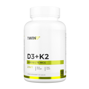 1WIN / Витамин К2+D3 2000 МЕ, 120 капсул