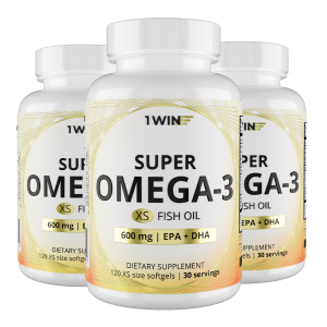1WIN / Набор 3х Omega-3 XS 600 мг, 120 капсул 1WIN / Набор 3х Omega-3 XS 600 мг, 120 капсул