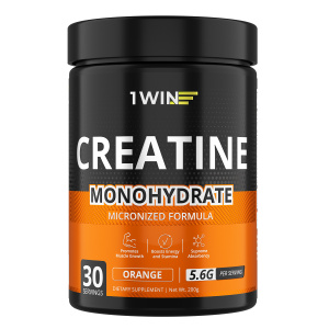 1WIN / Креатин моногидрат. Вкус Апельсин. 200 гр. 30 порций