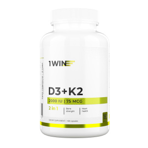 1WIN / Витамин К2+Д3 2000 МЕ, 180 капсул