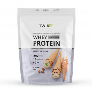 Протеин Whey Protein / Белковый коктейль для похудения c пребиотиками без сахара, Сливочное мороженное, 20 порций Протеин Whey Protein / Белковый коктейль для похудения c пребиотиками без сахара, Сливочное мороженное, 20 порций