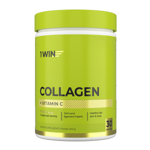 1WIN / Гидролизованный коллаген с витамином С без вкусовых добавок, 30 порций