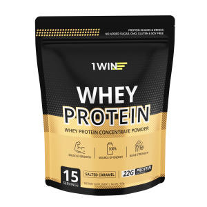 1WIN / Протеин Whey Protein  Вкус Соленая карамель 450г, 15 порций 1WIN / Протеин Whey Protein  Вкус Соленая карамель 450г, 15 порций