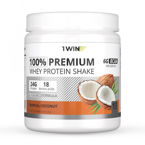Премиум протеин / PREMIUM INSTANT WHEY / Белковый коктейль для похудения / Тропический кокос, 450г Премиум протеин / PREMIUM INSTANT WHEY / Белковый коктейль для похудения / Тропический кокос, 450г
