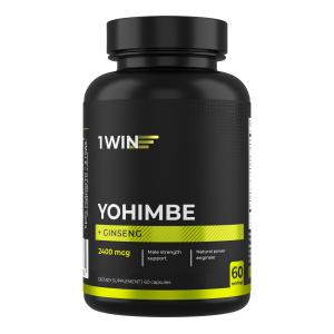1WIN / Йохимбе с женьшенем 30 мг (Йохимбин), 60 капсул