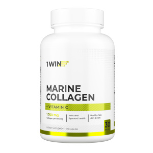1WIN / Коллаген морской в капсулах + Витамин С, 120 капсул