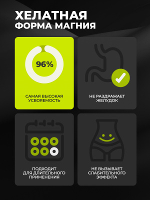 1WIN / Магния бисглицинат+В6, 120 капсул