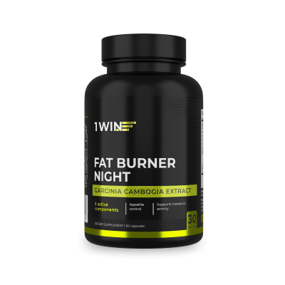 1WIN / Fat Burner Night, Жиросжигатель ночной,  60 капсул