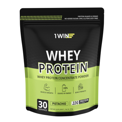 1WIN / Протеин Whey Protein  Вкус Фисташка 900г, 30 порций