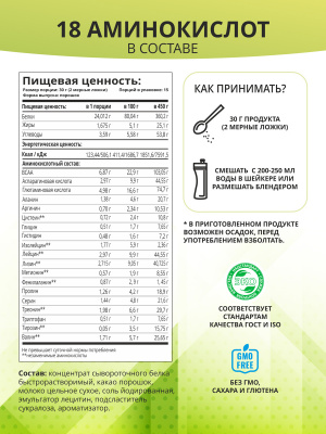 Премиум протеин / PREMIUM INSTANT WHEY / Белковый коктейль для похудения / Тирамису, 450г