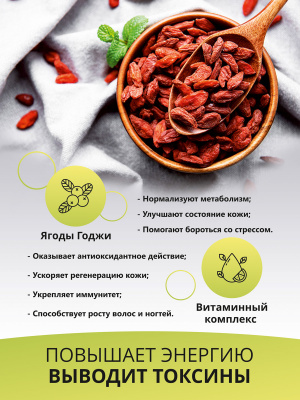 1WIN / Detox Slim Effect / Напиток дренажный Детокс Слим Эффект + Ягоды Годжи, Вкус: Манго 32 порции