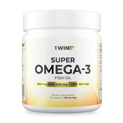 1WIN / Omega-3 900мг, 500 капсул