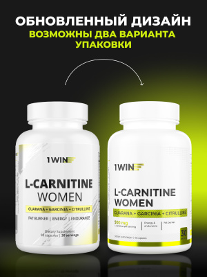 1WIN / L - Сarnitine WOMEN / L - карнитин для женщин, 90 капсул