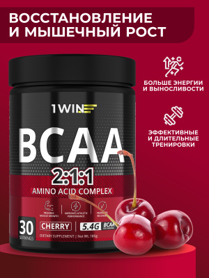 1WIN / ВСАА 2:1:1, Вкус Вишня, 30 порций