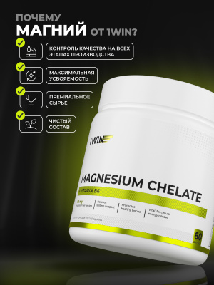 1WIN / Магний бисглицинат+В6, 240 капсул