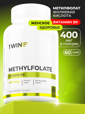 1WIN / Метилфолат 400 мкг, 60 капсул