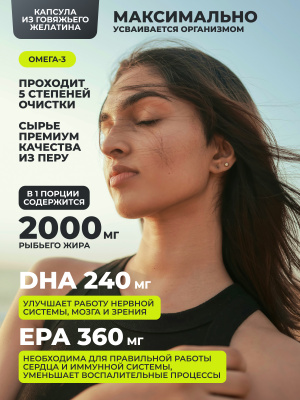 1WIN / Набор витаминов, Омега-3, Морской коллаген, Магний+В6, Витамин D3