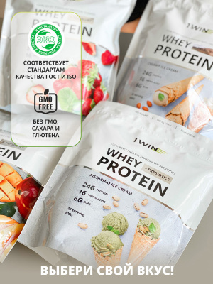 Протеин Whey Protein / Йогуртовый Белковый коктейль для похудения, без сахара, Манго-Маракуя, 25 порций