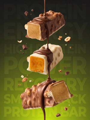 1WIN / PROTEIN BAR / Набор протеиновых батончиков  без сахара, 10шт. по 30г. Клубника-киви, Ванильный капучино
